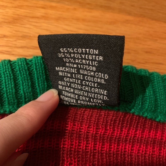 Christmas Sweater All Lit Up Red Green Size Medium - Picture 7 of 8